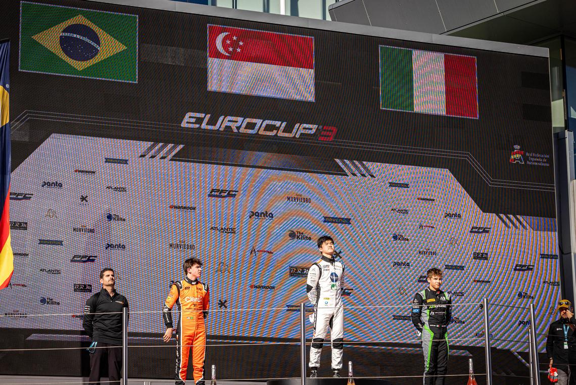 车队上诉成功 新加坡赛车小将何宗宪夺Eurocup-3总冠军 | 联合早报